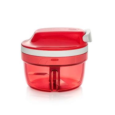 Imagem de Tupperware SuperSonic Chopper Mini, capacidade de 300 ml, processador manual de alimentos – Aparelho de cozinha para cortar ervas, nozes, alho, legumes