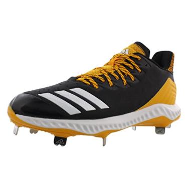 Imagem de adidas Chuteiras de beisebol masculinas Icon Bounce, Preto/branco/ouro universitário, 14