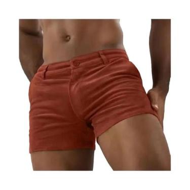 Imagem de Shorts Esportivos Masculinos Vintage De Veludo Cotelê, Tendência De Ve