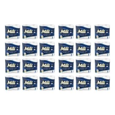 Imagem de Fardo Papel Higienico 30M Mili Folha Dupla 96 Rolos (24X4Rl)