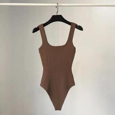 Imagem de Macacão Casual Feminino Slim Fit, Macacão Sexy Para Praia, Romper Em C