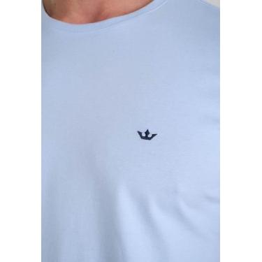 Imagem de Camiseta Manga Curta Docthos Malha Básica Slim, 070 azul ceu, P