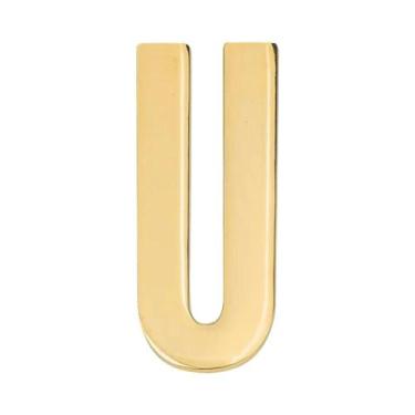 Imagem de Adesivos De Números De Casa Em Metal Autoadesivos 7x3cm Letras Do Alfa