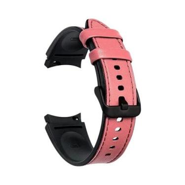 Imagem de Pulseira De Substituição Em Silicone E Couro Para Samsung Galaxy Watch