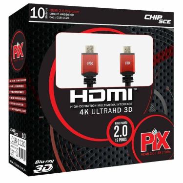 Imagem de Cabo HDMI 2.0 4K UltraHD 10M PIX
