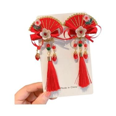 Imagem de Acessórios De Cabelo Estilo Chinês Para Meninas, Cartões De Cabelo, Le