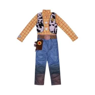 Imagem de Fantasia De Cosplay Para Meninos, Macacão De Jeans Estampado Com Colet