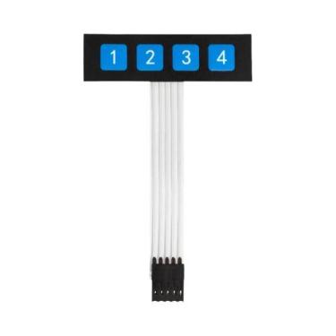 Imagem de Teclado De Membrana Matricial 4x4 Com Interruptores 1x4, 3x4, 4x4, 4x5