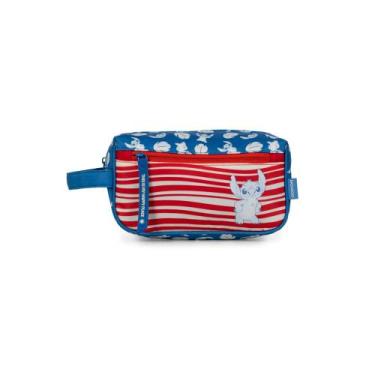Imagem de Necessaire Escolar Feminina Stitch Hapinnes Azul - Disney, U
