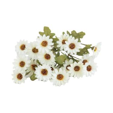 Imagem de Flores Artificiais De Plástico Daisy Para Centros De Mesa, Plantas Fal