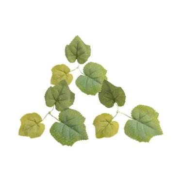 Imagem de Plantas Artificiais De Folha De Bordo Em Seda 100PCS Flores Decorativa