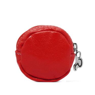 Imagem de Porta Moedas de Couro Dime  Vermelho, Vermelho, Único