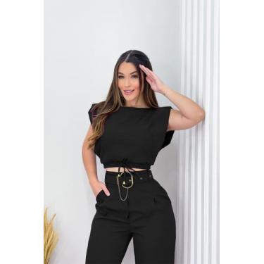 Imagem de Conjunto Feminino Alfaiataria Moda Blogueira - Magalu Marketplace, Pre