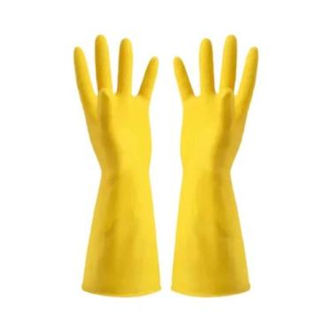 Imagem de Luvas De Látex Resistentes À Água Para Lavar Louça, Extra Resistentes 