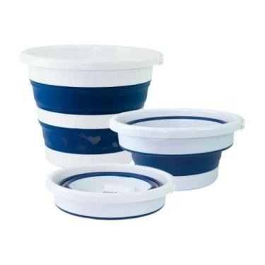 Imagem de Balde Retrátil 12 Litros Nobre, Azul