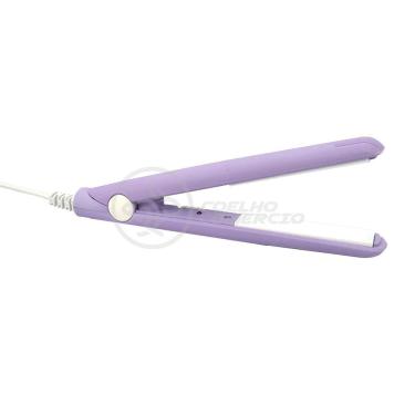 Imagem de Mini Chapinha Prancha Para Viagem 17cm Bivolt Roxo