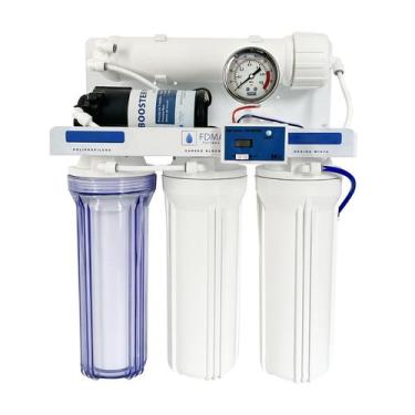 Imagem de Filtro Osmose Reversa Deionizador 50gpd com Tds e Manômetro Completo p