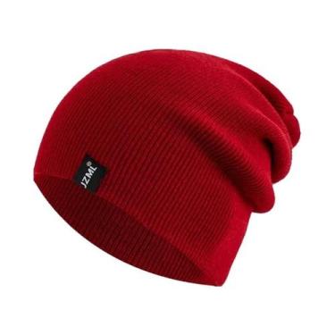 Imagem de Gorro De Inverno Tricotado Unissex Em Várias Cores Com Etiqueta Decora