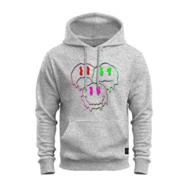 Imagem de Moletom Canguru Blusa De Frio Confortável Estampado Smiley Bear-Unissex