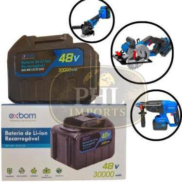 Imagem de Bateria 48V Exbom 30AH Para Parafusadeira, Chave Impacto, Martelete,Es