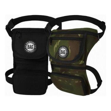 Imagem de Kit 2 Pochetes Unissex Cartucheira Bag Perna Uso Diversos 1 de cada co