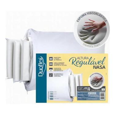 Imagem de Travesseiro Nasa De Altura Regulável - Duoflex - 48 X 68 Cm - Congratu