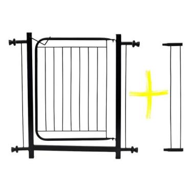 Imagem de Grade Portão Proteção Pet Cachorro 80 A 90 Cm Criança Cães - Congratul