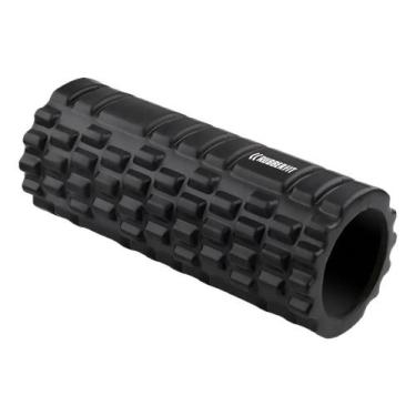 Imagem de Rolo Massagem Foam Roller Liberação Miofascial Soltura Yoga - Rubber F