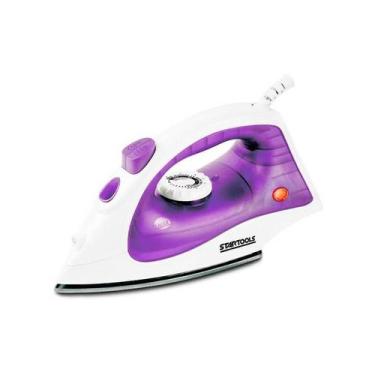Imagem de Ferro de Passar à Vapor 127v Roxo Base Antiaderente 1500w - STARTOOLS,