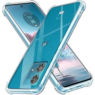 Imagem de Kit Capa Capinha Transparente + Película de Cerâmica para Moto Edge 40