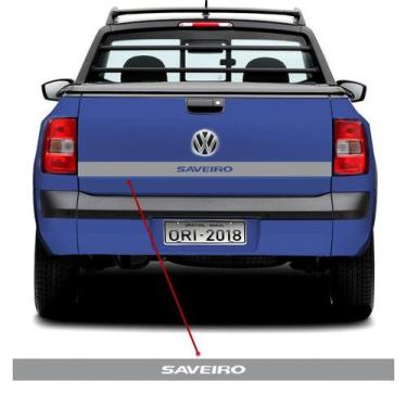 Imagem de Faixa Adesivo Tampa Traseira Volkswagen Saveiro 2014/2018 - SPORTINOX,