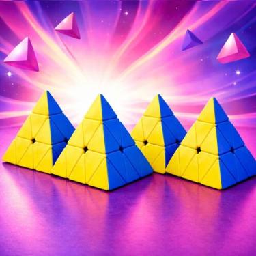 Imagem de Cubo Magico Piramide Brinquedo Infantil Divertido Interativo - - 99 To