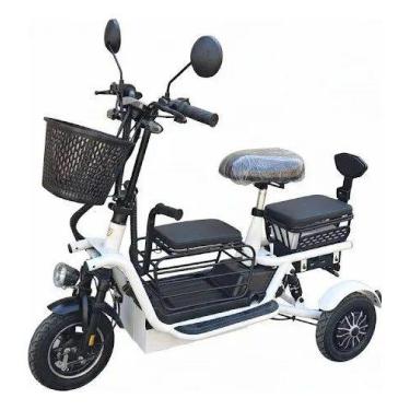 Imagem de Triciclo Elétrico Compact recarregavel mobilidade - Smartway, Branco