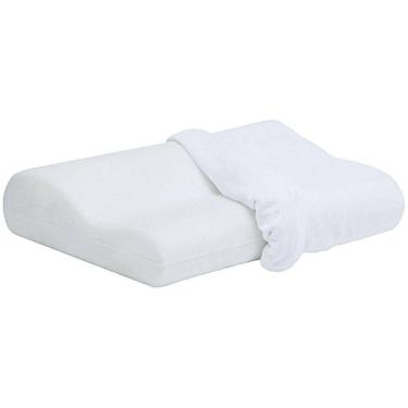 Imagem de Travesseiro Anatômico Cervical Capri Viscoelástico 50x31x10/7cm