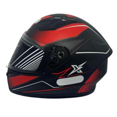 Imagem de Capacete Moto Xtroy Fechado FF526 Esportivo Vision, Vermelho