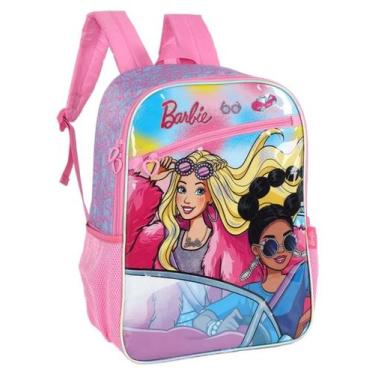 Imagem de Mochila Escolar de Costas Infantil Luxcel IS42631BB Barbie Cor:Pink-, 