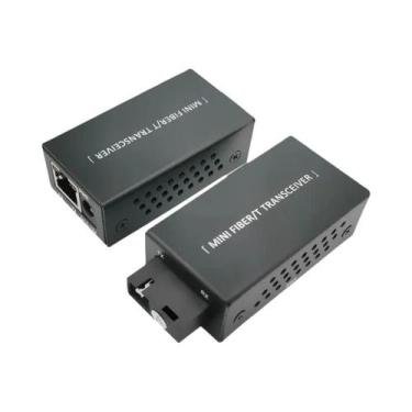Imagem de Mini Conversor De Mídia Óptica Gigabit 1000Mbps SC Para RJ45 Ethernet 