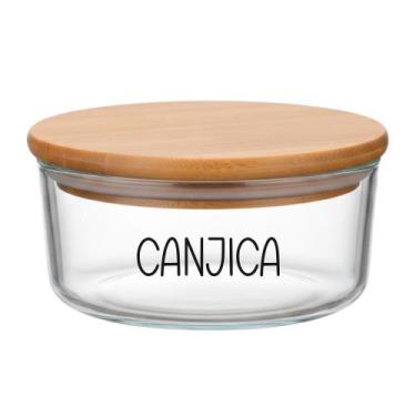 Imagem de Pote Hermético Redondo Vidro (930 ml) Canjica - Casa Vitá, Canjica