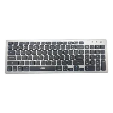 Imagem de Teclado Sem Fio Oex Tc504, Bluetooth, ABNT2, Prime, Preto Com Prata