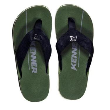Imagem de Chinelo Sandália Masculina NK6 Pro Kenner - Verde Militar, 39