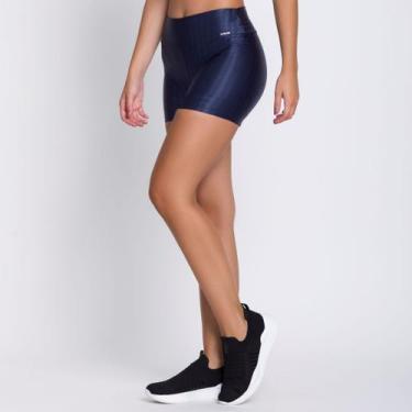 Imagem de Short de Academia 3D Selene Fitness Shorts Feminino Corrida, Marinho, 