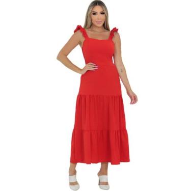 Imagem de Vestido Curto Feminino Rodado Com Bojo Elastex Costas Regata - Look Dr