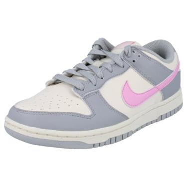 Imagem de Tênis feminino Nike Dunk Low Next Nature em cinza fumê claro/rosa, Cintura rosa, 36