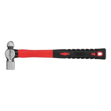 Imagem de Martelo Bola 1020855 400g para Trabalhos com Metais Cabo de Fibra de Vidro Vermelho Mtx