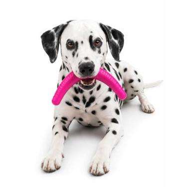 Imagem de Brinquedo Mordedor Stark Boomerang Pequeno Cães Pink Neon - Murano