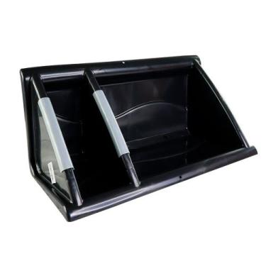 Imagem de Suporte de Utilidades Porta Treco Suporte Shampoo Preto para Canto Ban