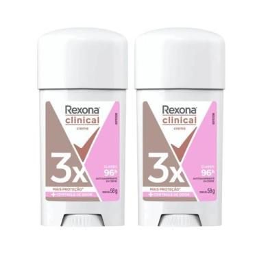 Imagem de Kit C2 Desodorante Rexona Clinical Creme 58G Fem Classic