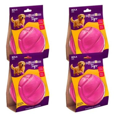 Imagem de Combo 4 Bola Lisa 95 TR Mypetone - Rosa