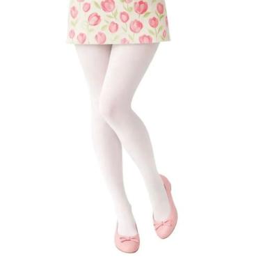 Imagem de Meia Calça Fio 40 Opaca Infantil Selene 9570.001, Branco, M