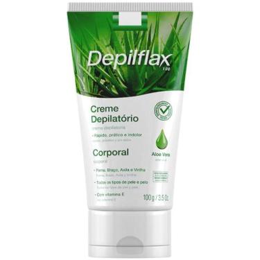 Imagem de Creme Depilatorio Corporal Aloe Vera Depilflax Indolor Vitamina E Pern